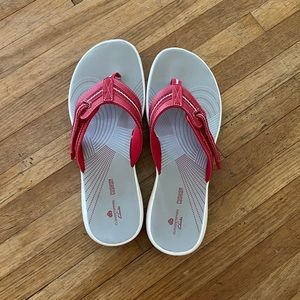 Brand new Clark’s Red Sandals